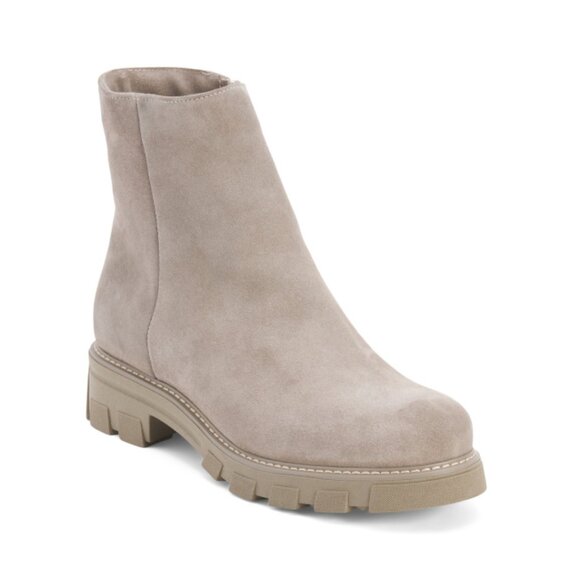 LA CANADIENNE Pebble Suede Klara Waterproof Booties - Picture 1 of 2